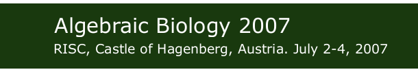 Algebraic Biology 2007